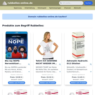 Screenshot rubbellos-online.de