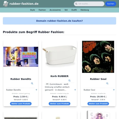 Screenshot rubber-fashion.de