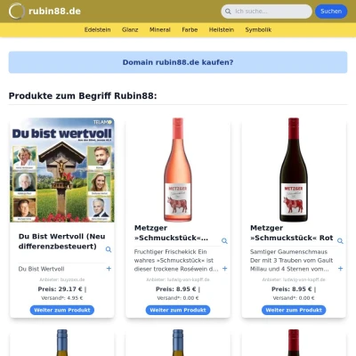 Screenshot rubin88.de