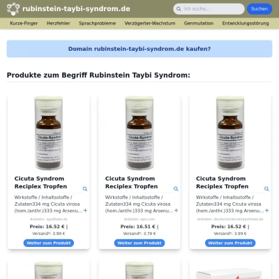 Screenshot rubinstein-taybi-syndrom.de