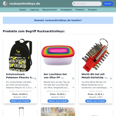 Screenshot rucksacktrolleys.de