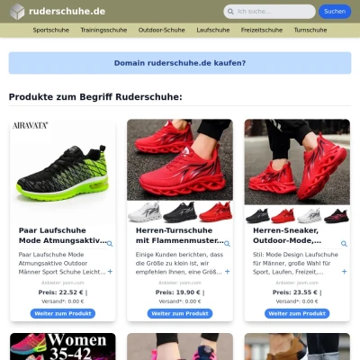 Screenshot ruderschuhe.de