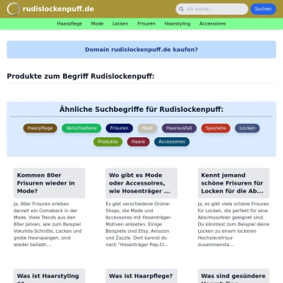 Screenshot rudislockenpuff.de