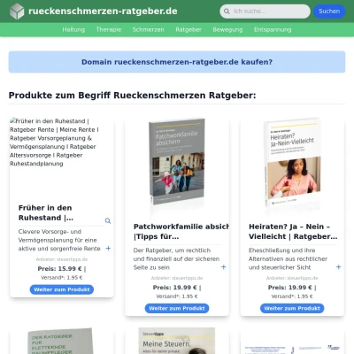 Screenshot rueckenschmerzen-ratgeber.de