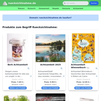 Screenshot ruecksichtnahme.de