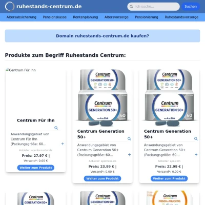 Screenshot ruhestands-centrum.de