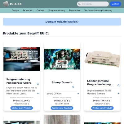 Screenshot ruic.de