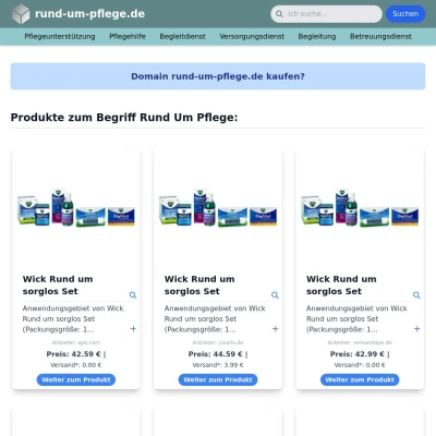 Screenshot rund-um-pflege.de