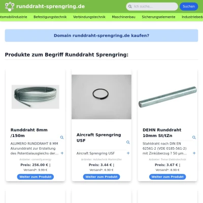 Screenshot runddraht-sprengring.de