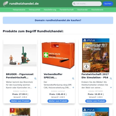 Screenshot rundholzhandel.de