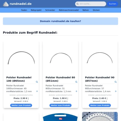 Screenshot rundnadel.de