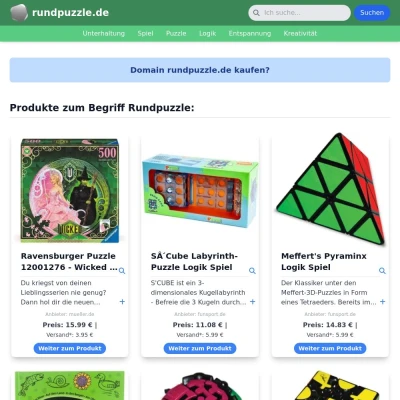 Screenshot rundpuzzle.de
