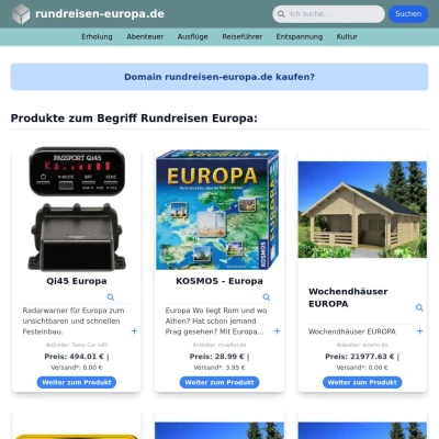 Screenshot rundreisen-europa.de