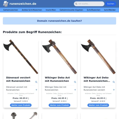 Screenshot runenzeichen.de