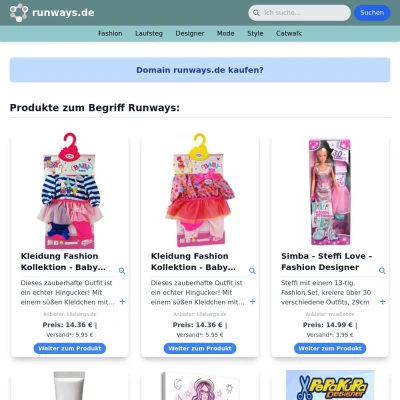 Screenshot runways.de