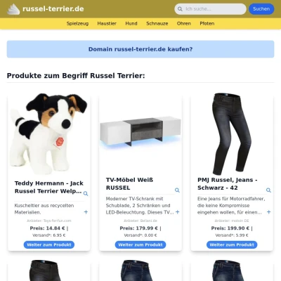 Screenshot russel-terrier.de