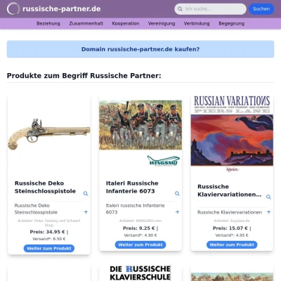 Screenshot russische-partner.de