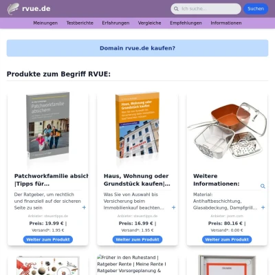 Screenshot rvue.de