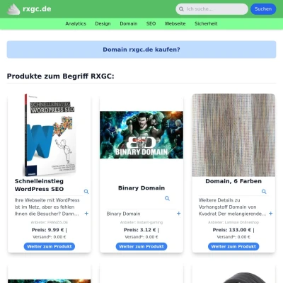 Screenshot rxgc.de
