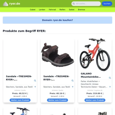 Screenshot ryer.de