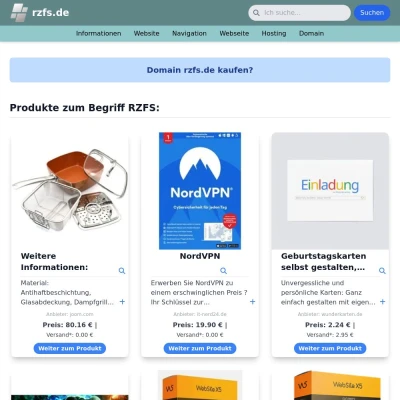 Screenshot rzfs.de