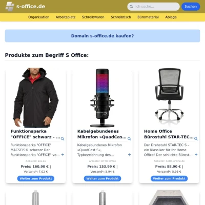 Screenshot s-office.de