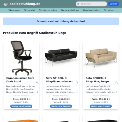 Screenshot saalbestuhlung.de
