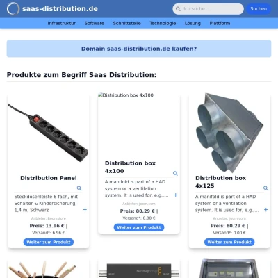 Screenshot saas-distribution.de