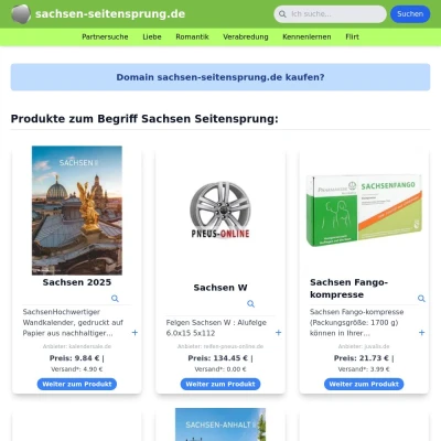 Screenshot sachsen-seitensprung.de