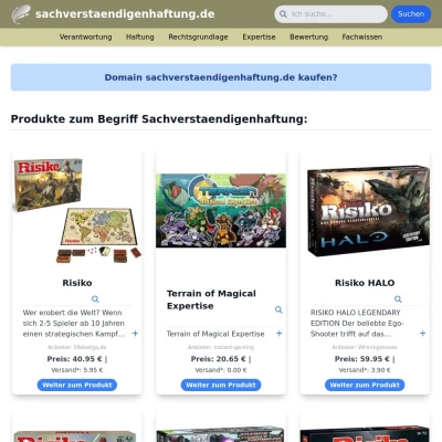 Screenshot sachverstaendigenhaftung.de