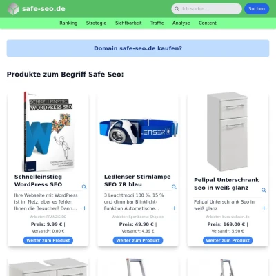 Screenshot safe-seo.de