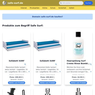 Screenshot safe-surf.de