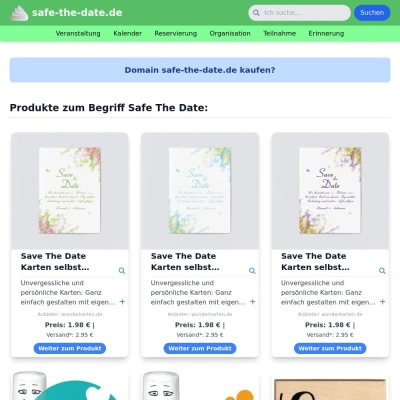Screenshot safe-the-date.de