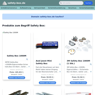 Screenshot safety-box.de