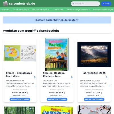 Screenshot saisonbetrieb.de