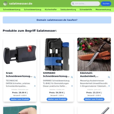 Screenshot salatmesser.de