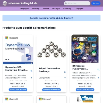Screenshot salesmarketing24.de