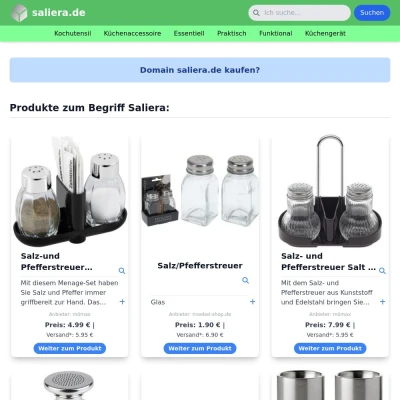 Screenshot saliera.de