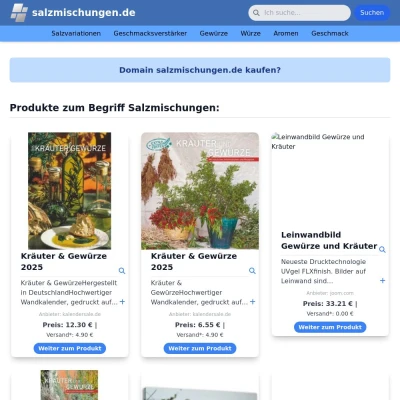 Screenshot salzmischungen.de