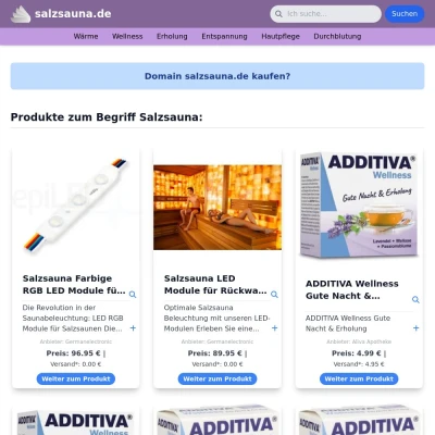 Screenshot salzsauna.de