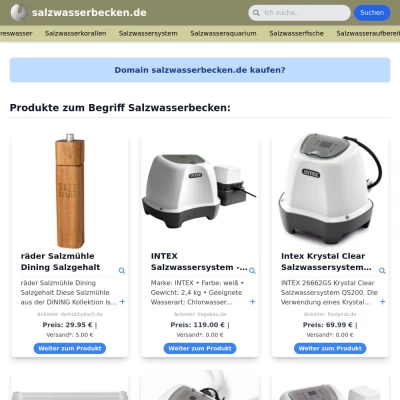 Screenshot salzwasserbecken.de