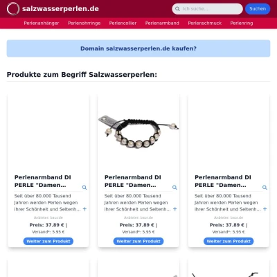 Screenshot salzwasserperlen.de