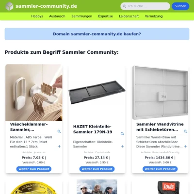 Screenshot sammler-community.de