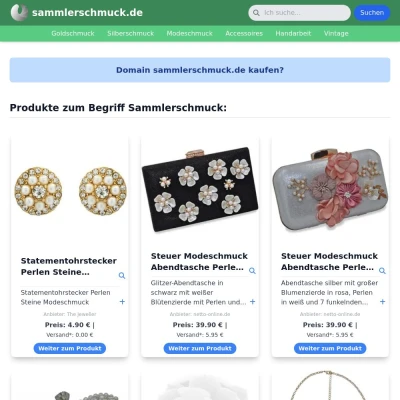 Screenshot sammlerschmuck.de