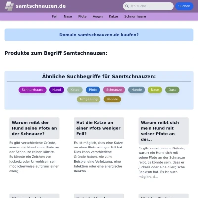 Screenshot samtschnauzen.de