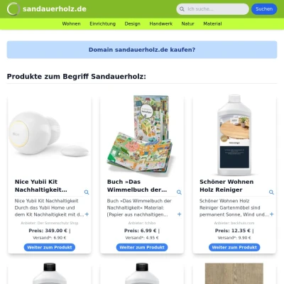 Screenshot sandauerholz.de