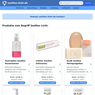 Screenshot sanftes-licht.de