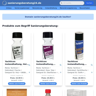 Screenshot sanierungsberatung24.de