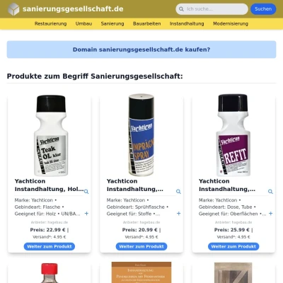 Screenshot sanierungsgesellschaft.de