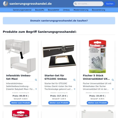 Screenshot sanierungsgrosshandel.de